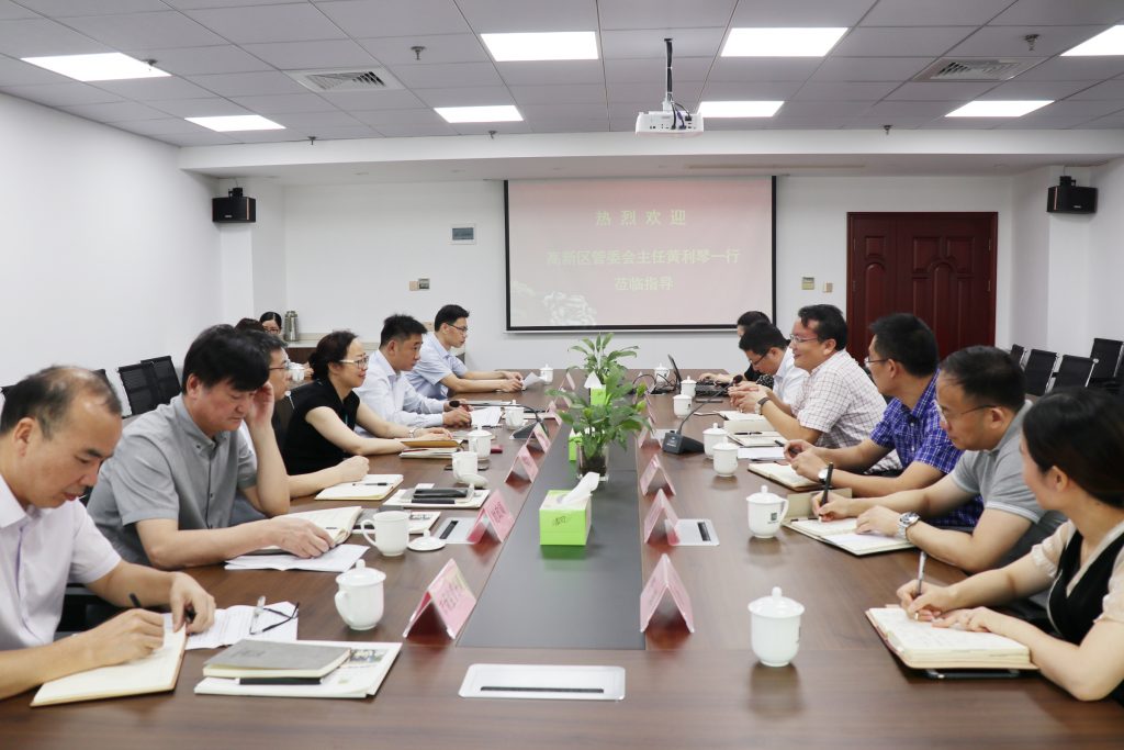 寧波國(guó)家高新區(qū)黨工委書(shū)記、管委會(huì)主任黃利琴一行蒞臨公司調(diào)研指導(dǎo)