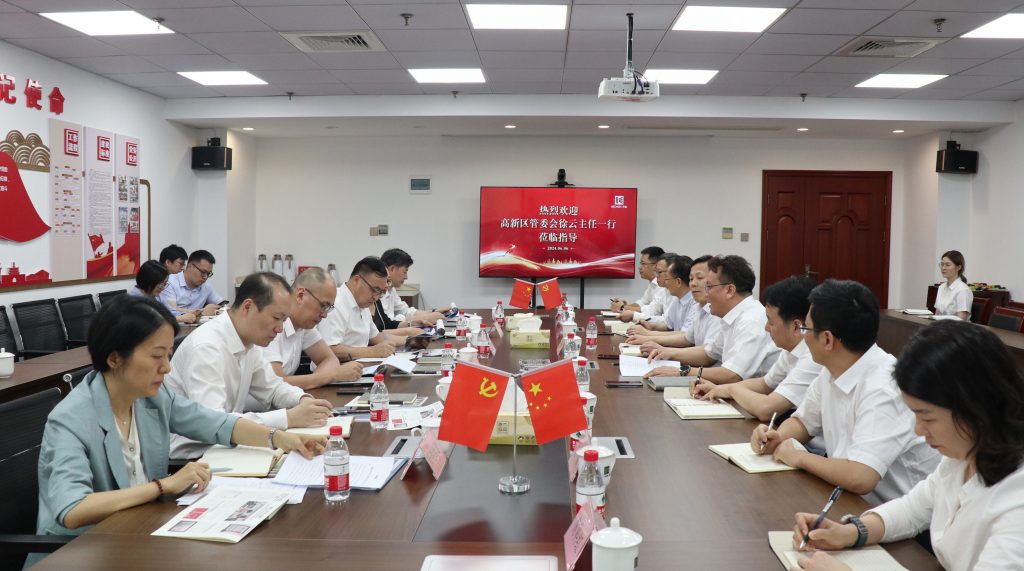 寧波高新區(qū)管委會主任、黨工委副書記徐云一行蒞臨科信調(diào)研指導